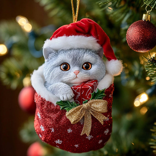 British Shorthair Gift CW2411066CL Christmas Ornament