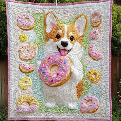Corgi Donut Happy WT2402039CL Quilt