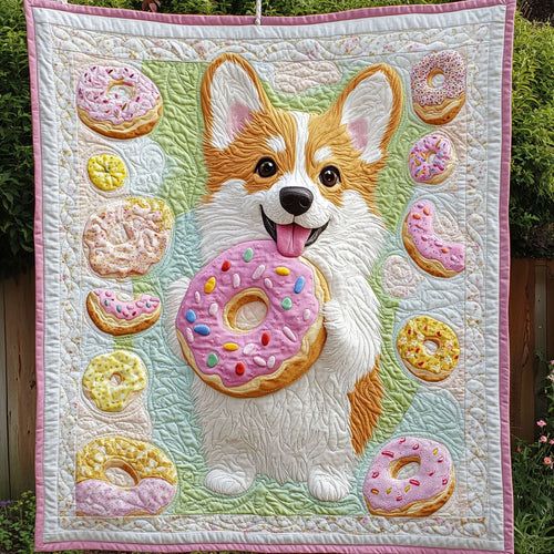 Corgi Donut Happy WT2402039CL Quilt