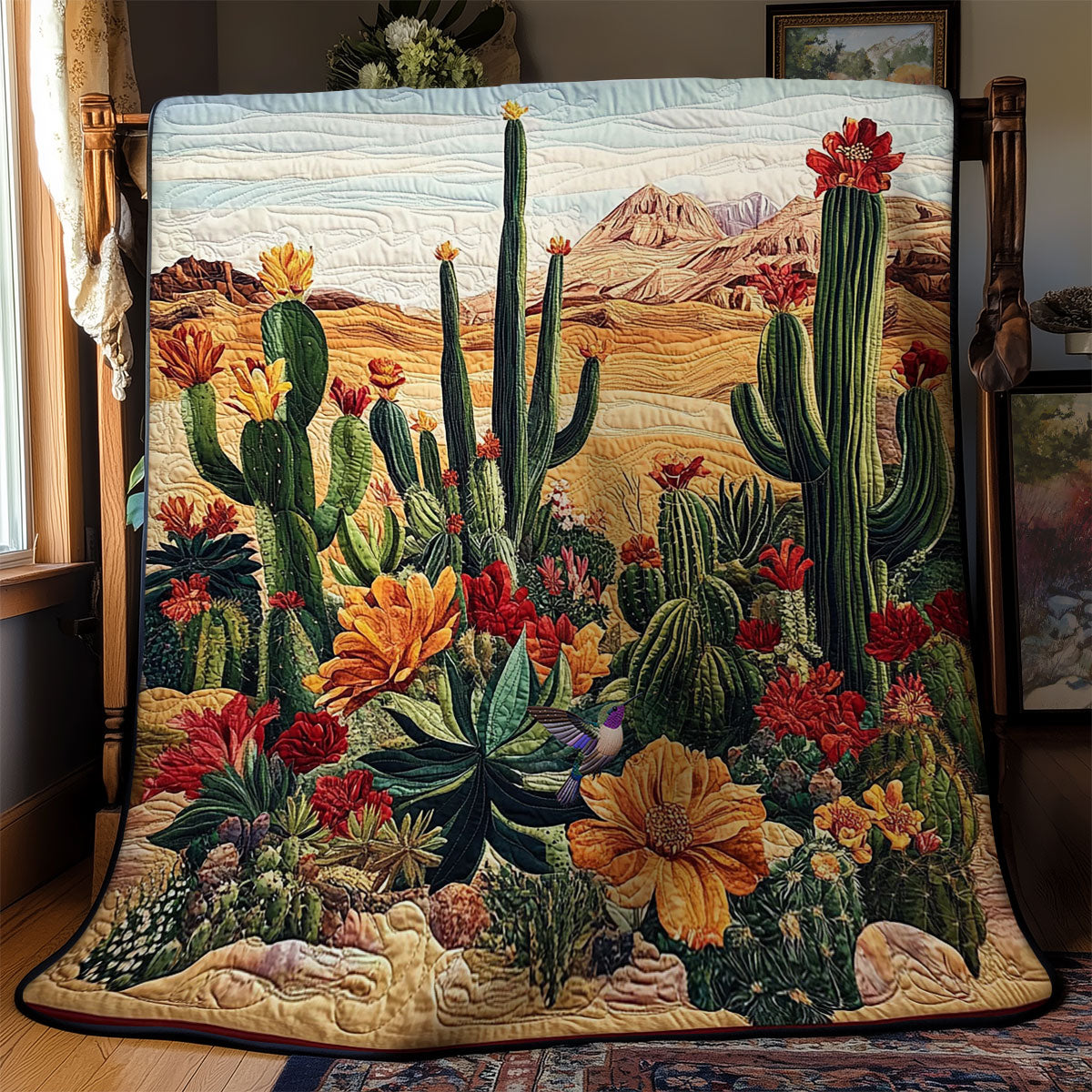 Cactus Desert WY2511032CL Quilt