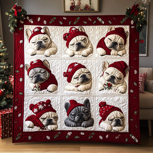 French Bulldog Sleeping WT0810008CL Quilt