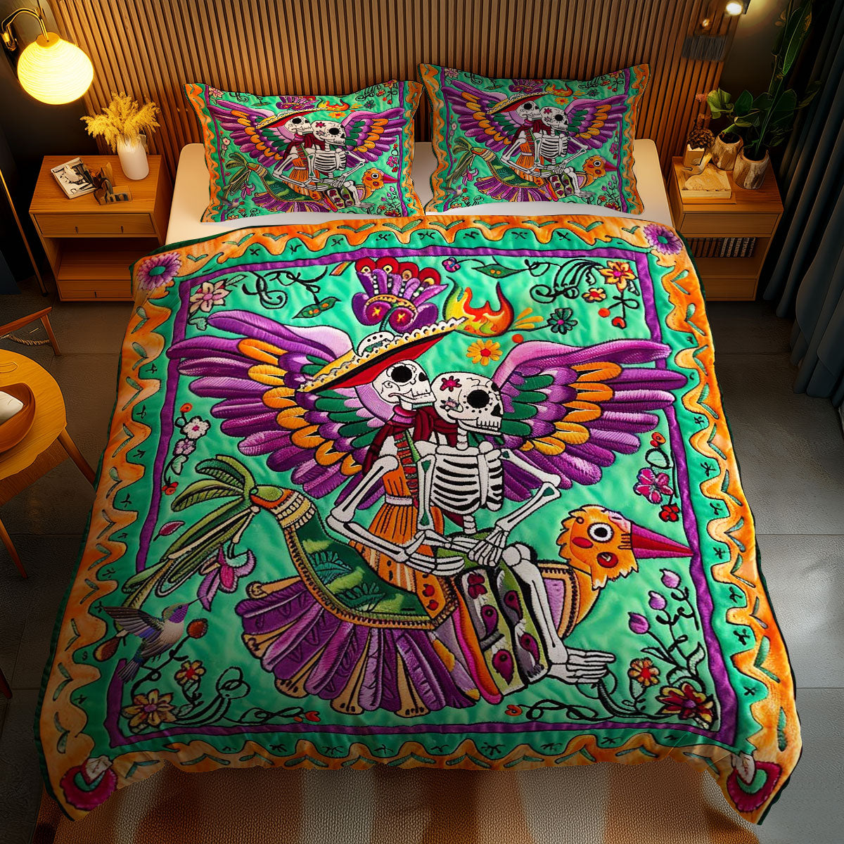 Skeleton Flight Journey WN2110107CL Duvet Cover Set