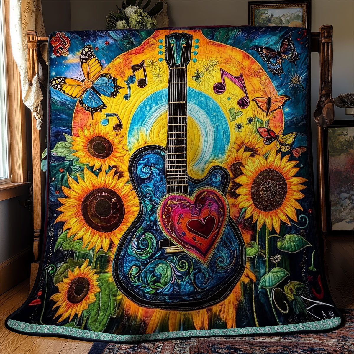 Sunflower Guitar WX1311040CL Quilt