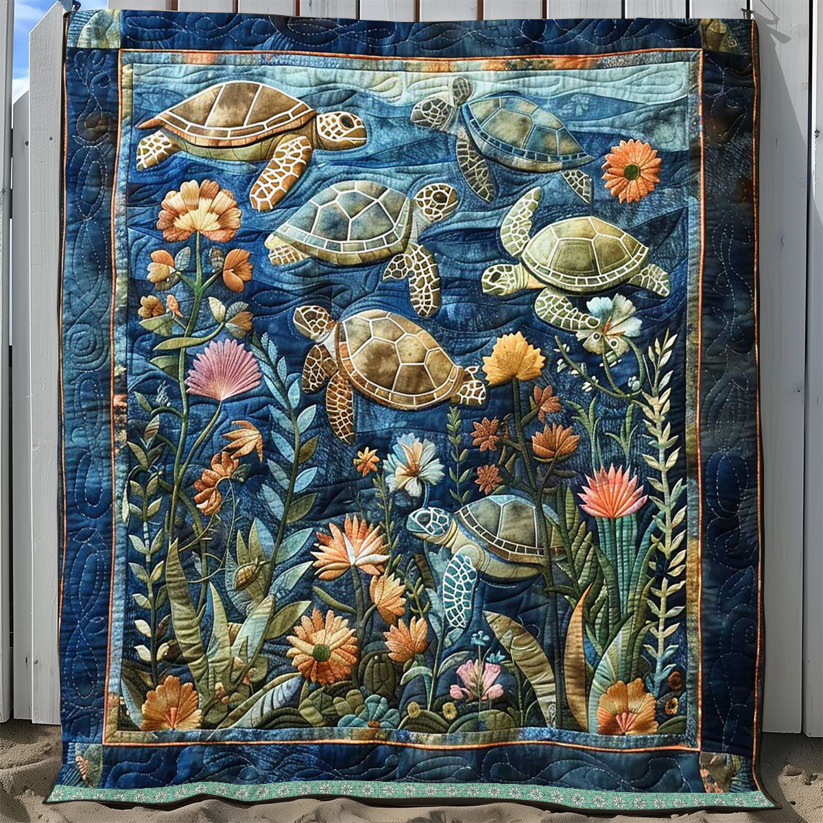 Sea Turtle WJ1209027CL Quilt