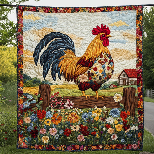 Countryside Rooster WU0912021CL Quilt