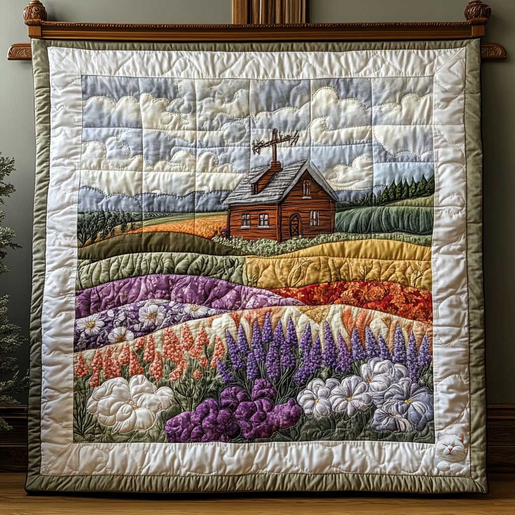 Puff Floral Field WP2112035CL Quilt