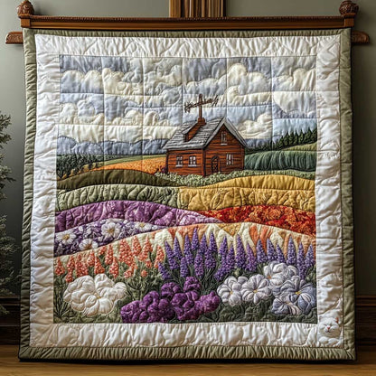 Puff Floral Field WP2112035CL Quilt