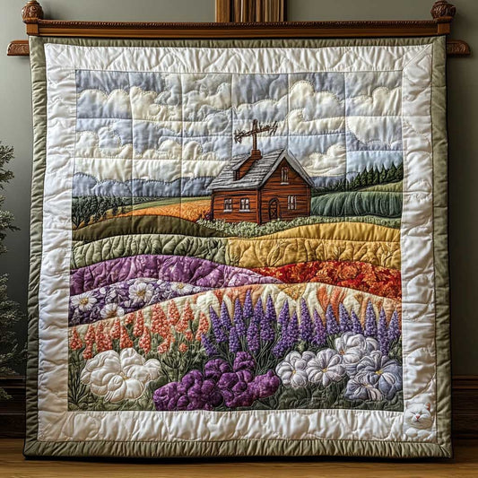 Puff Floral Field WP2112035CL Quilt