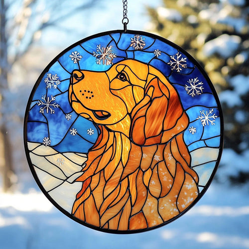 Golden Retriever Snow WT1403009CL Suncatcher
