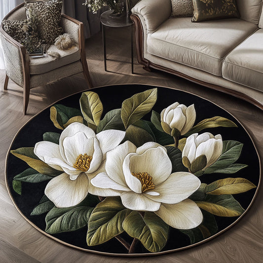 Elegant Magnolia WP1403035CL Quilted Round Mat