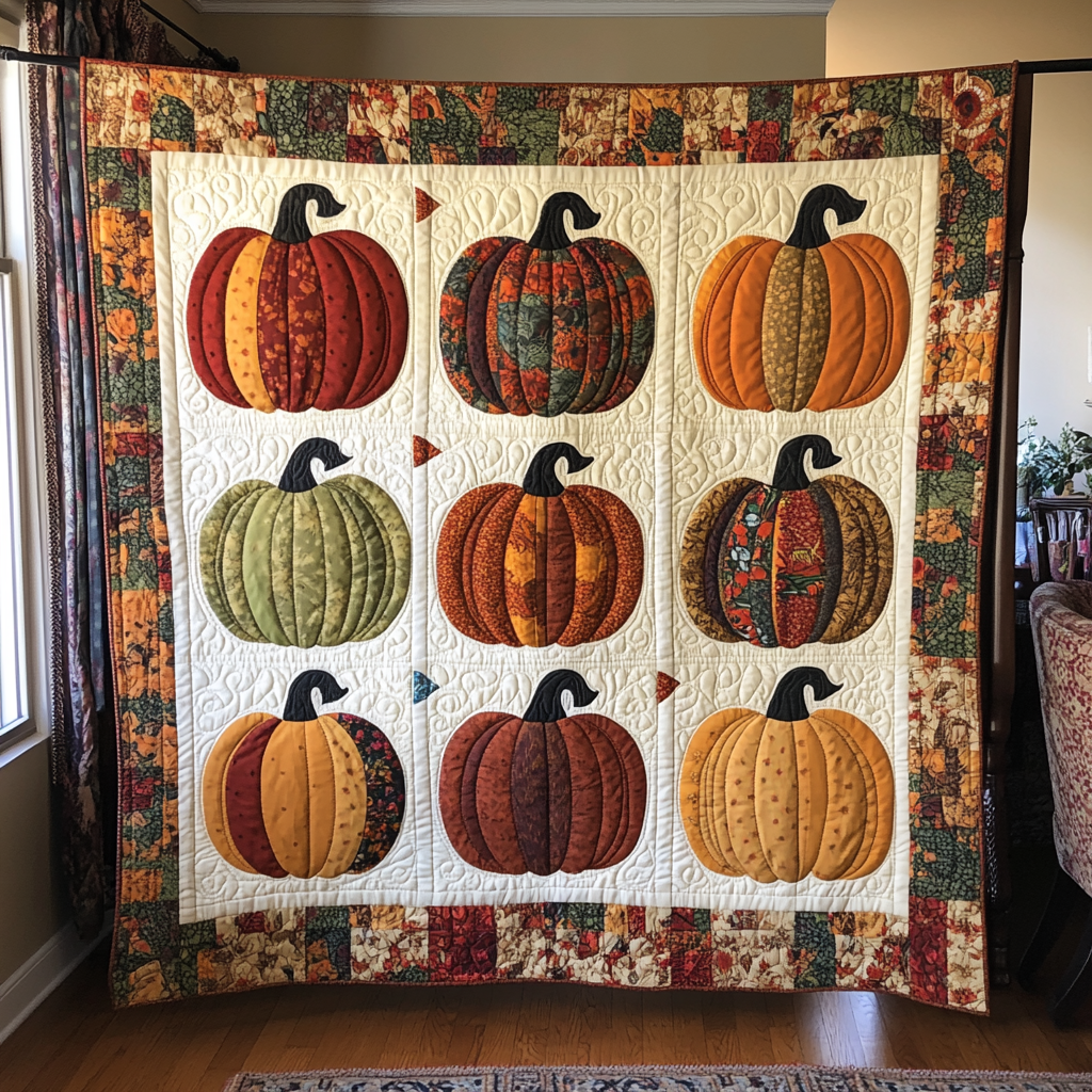 Pumpkin Harvest XR2009014CL Quilt