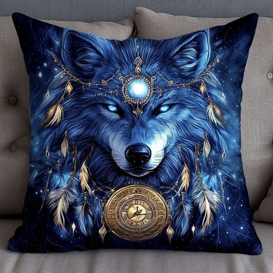Wolf Dreamcatcher Clock WT2702081CL Quilt Pillow Case