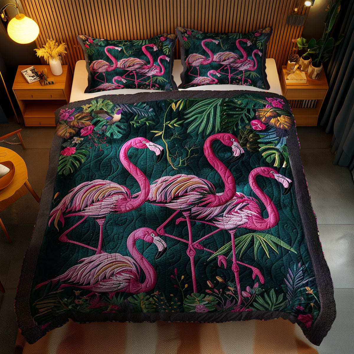 Paradise Flamingo WN1510047CL Duvet Cover Set