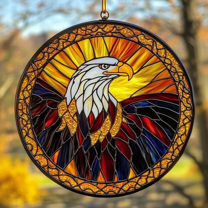 Eagle In Sunset WY2202136CL Suncatcher