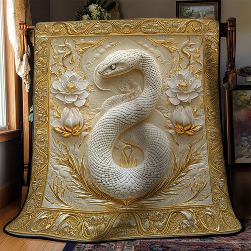 White Flower And Snake WY2201092CL Quilt