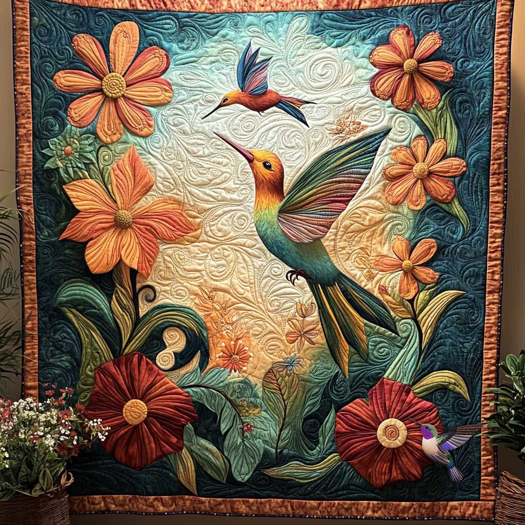 Hummingbird Garden Dance WN0910119CL Quilt