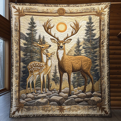 Deer Family CW2006014CL Quilt