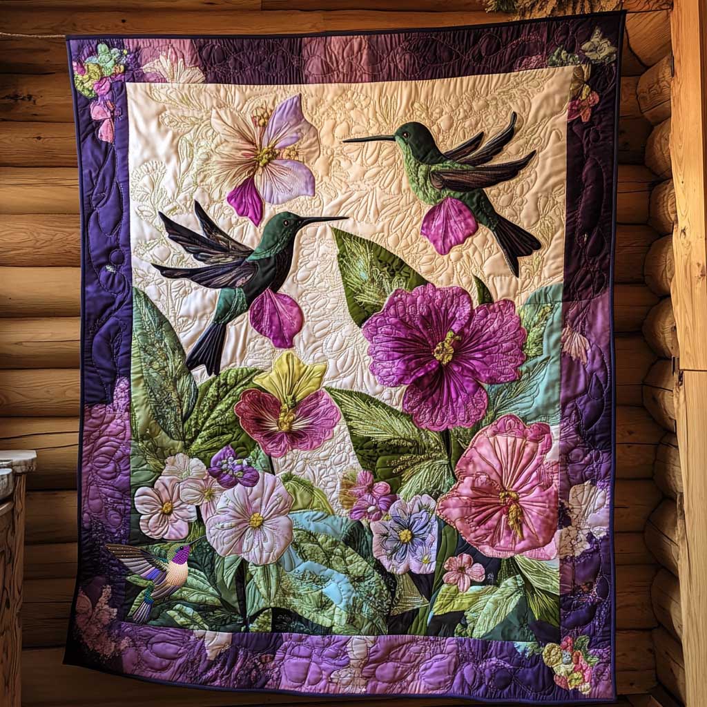 Mystic Hummingbird Garden WN0111006CL Quilt