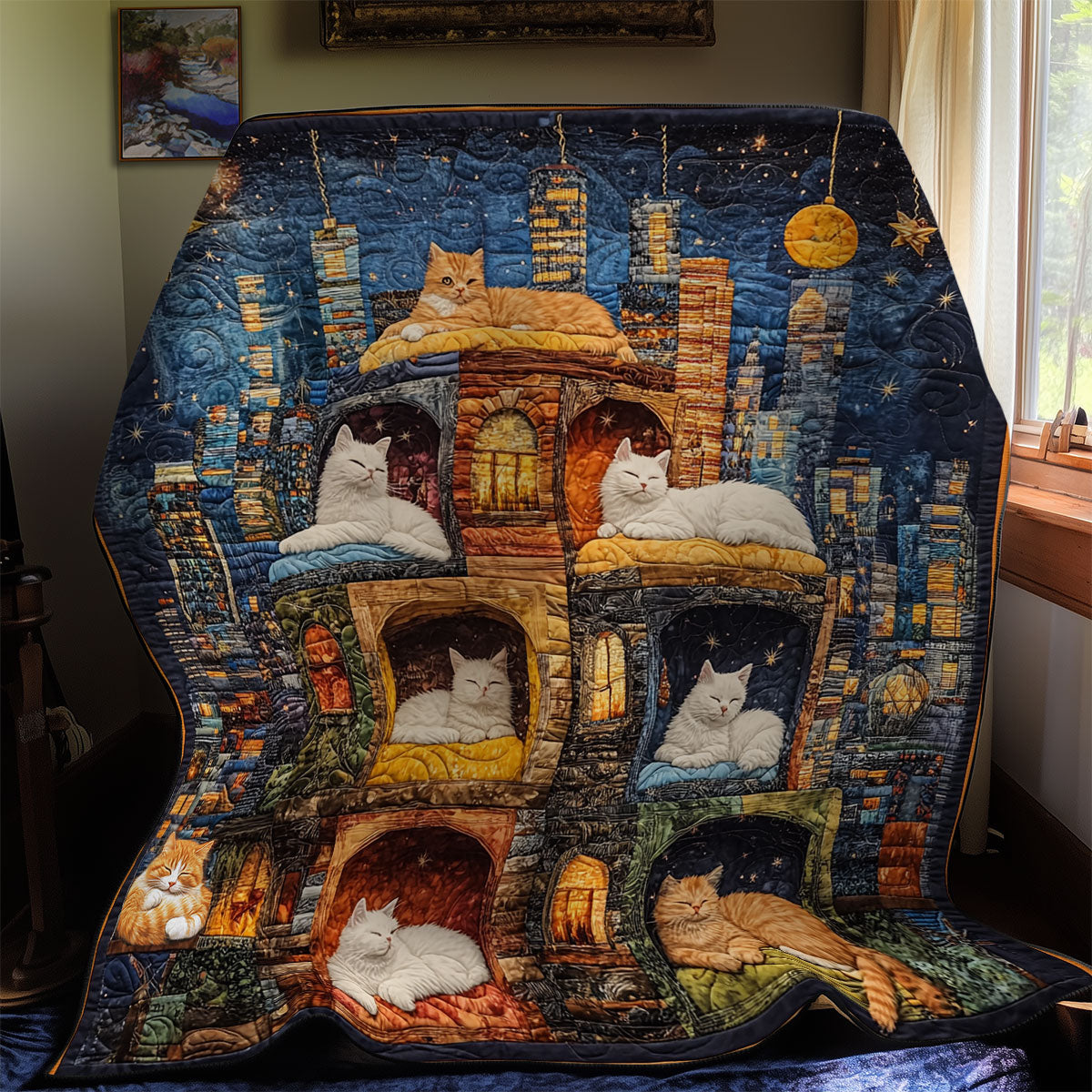 Cat House WY1811050CL Quilt