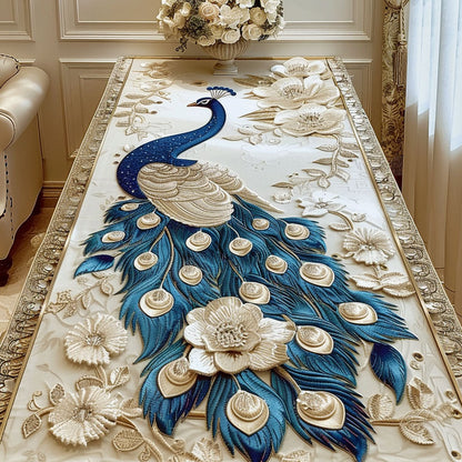 Peacock Dream CW2804020CL Quilted Table Runner