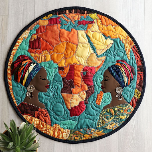 African Grace CW2605446CL Quilted Round Mat