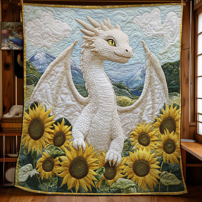 Sunflower White Dragon WY0202062CL Quilt