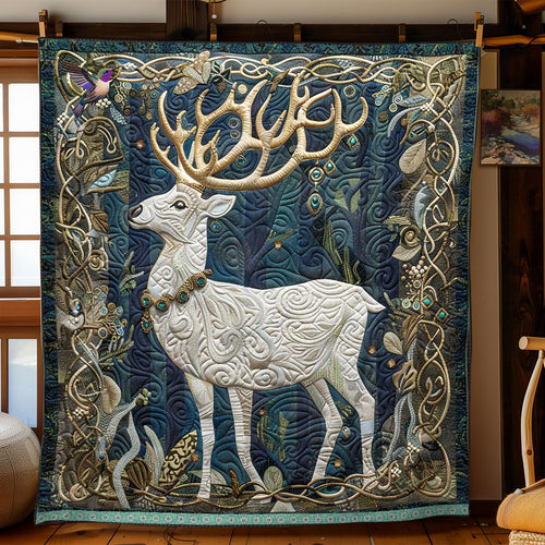 Magical White Stag WP3010036CL Quilt