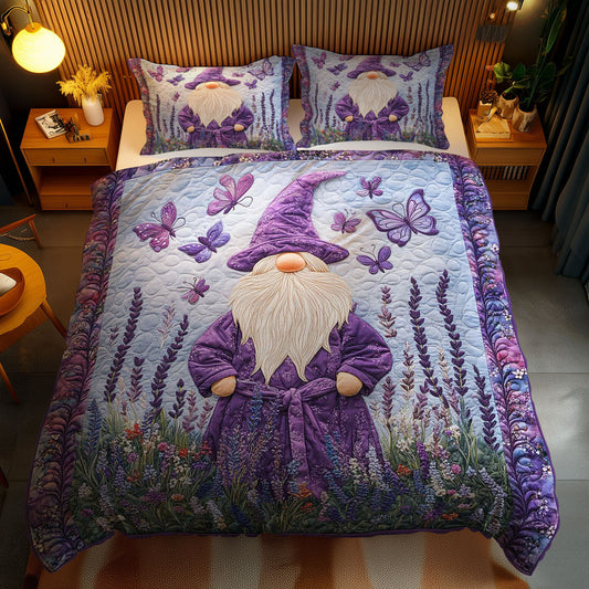 Purple Meadow Gnome WN3012076CL Duvet Cover Set