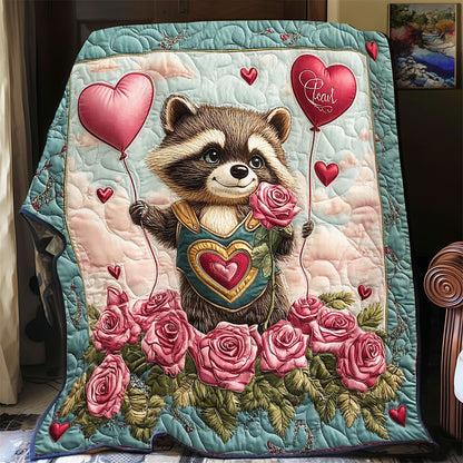 Valentine Of Raccoon WY1701069CL Quilt
