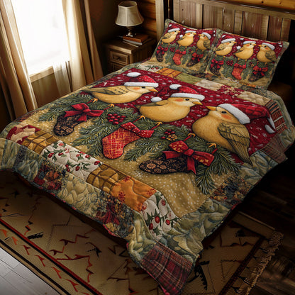 Christmas Bird WJ1510025CL Duvet Cover Set