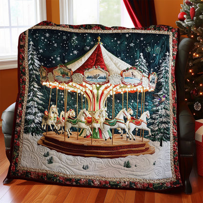 Christmas Carousel WY0312032CL Quilt