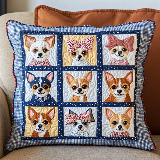 Chihuahua Charm WN2609045CL Quilt Pillow Case