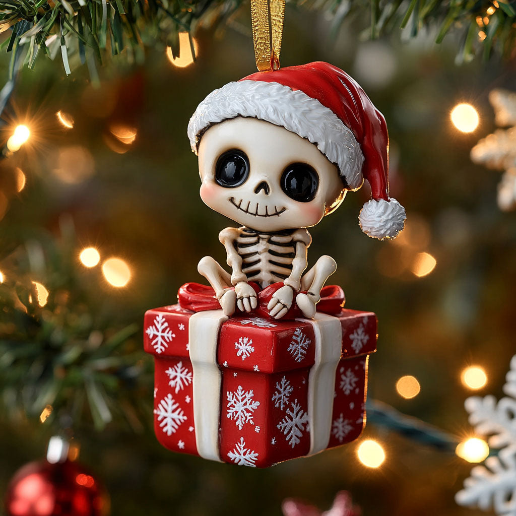 Festive Skull CP2411200CL Christmas Ornament