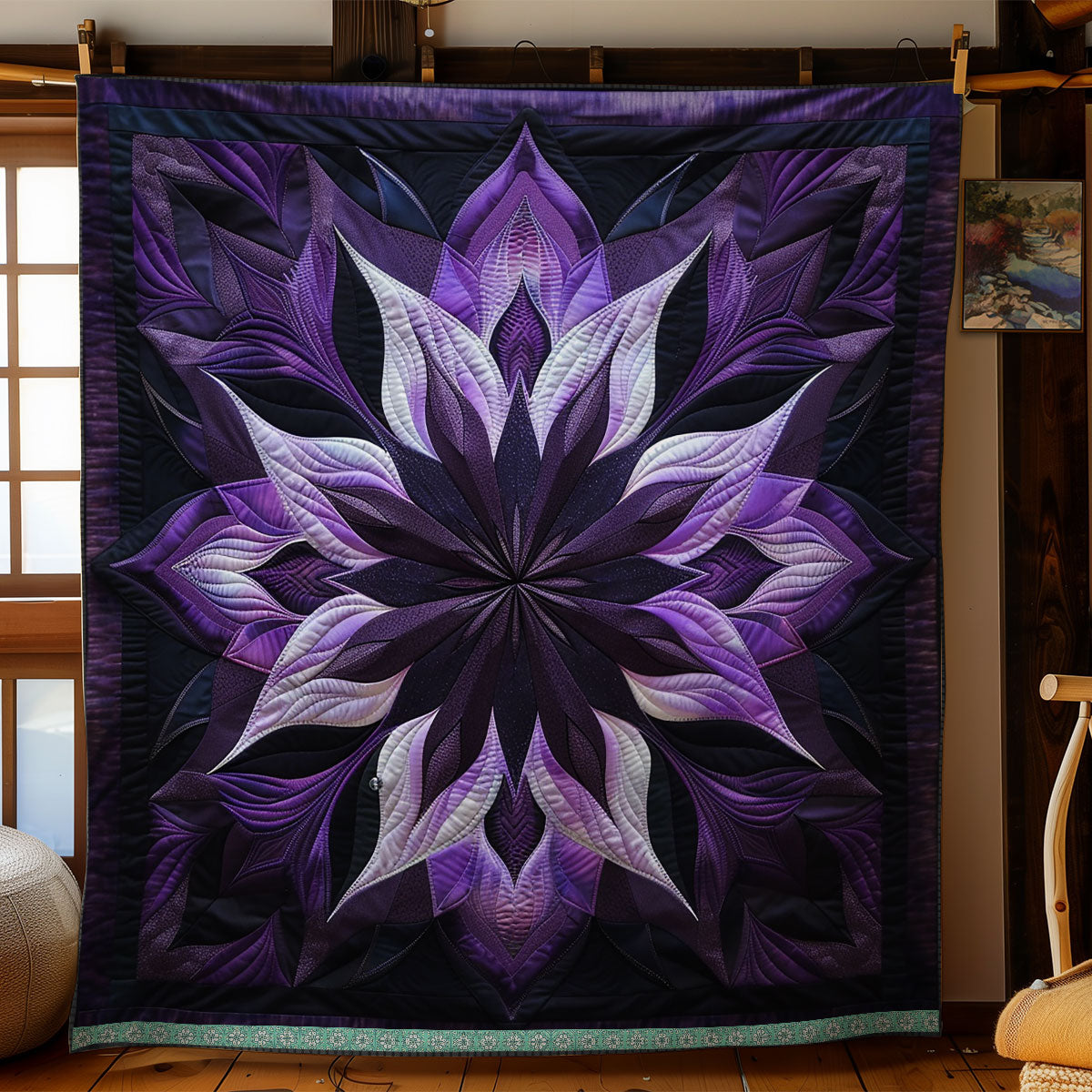 Purple Velvet Blossom WN1309031CL Quilt