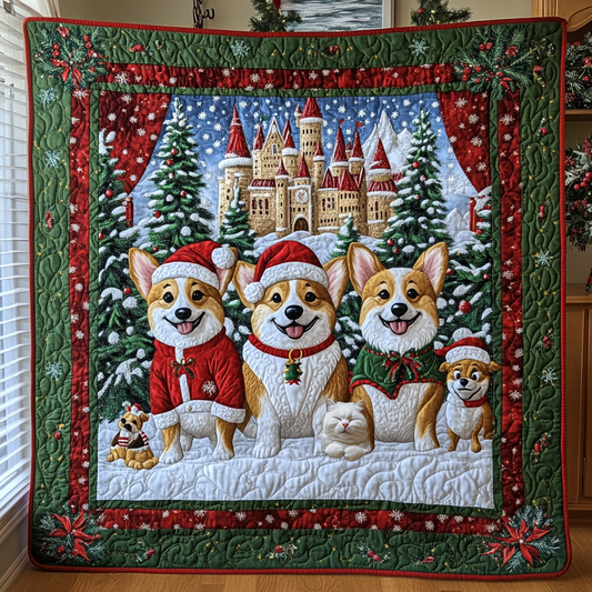 Corgi Christmas Cheer WN0310018CL Quilt