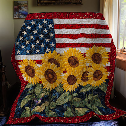 America Sunflower WY2311020CL Quilt