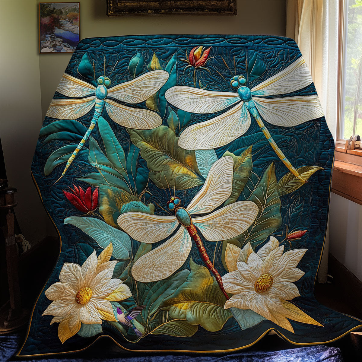 Dragonfly Garden WY0312037CL Quilt