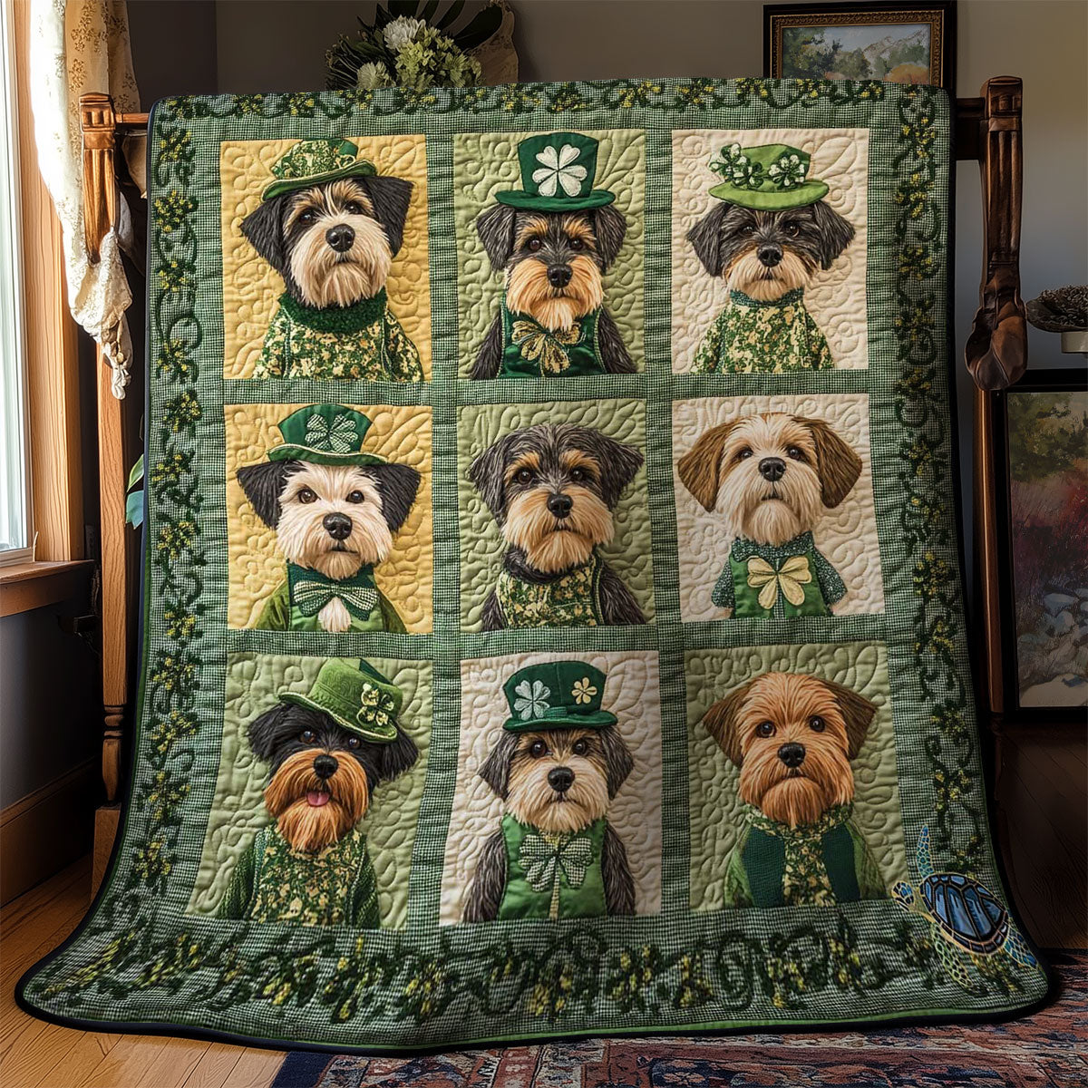 Lucky Schnauzer WN1411042CL Quilt