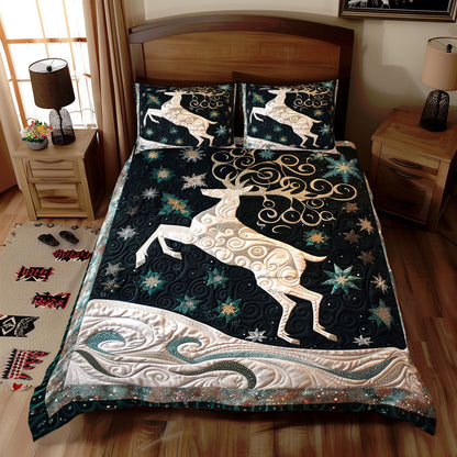 Christmas Elegant Reindeer WJ1710026CL Duvet Cover Set