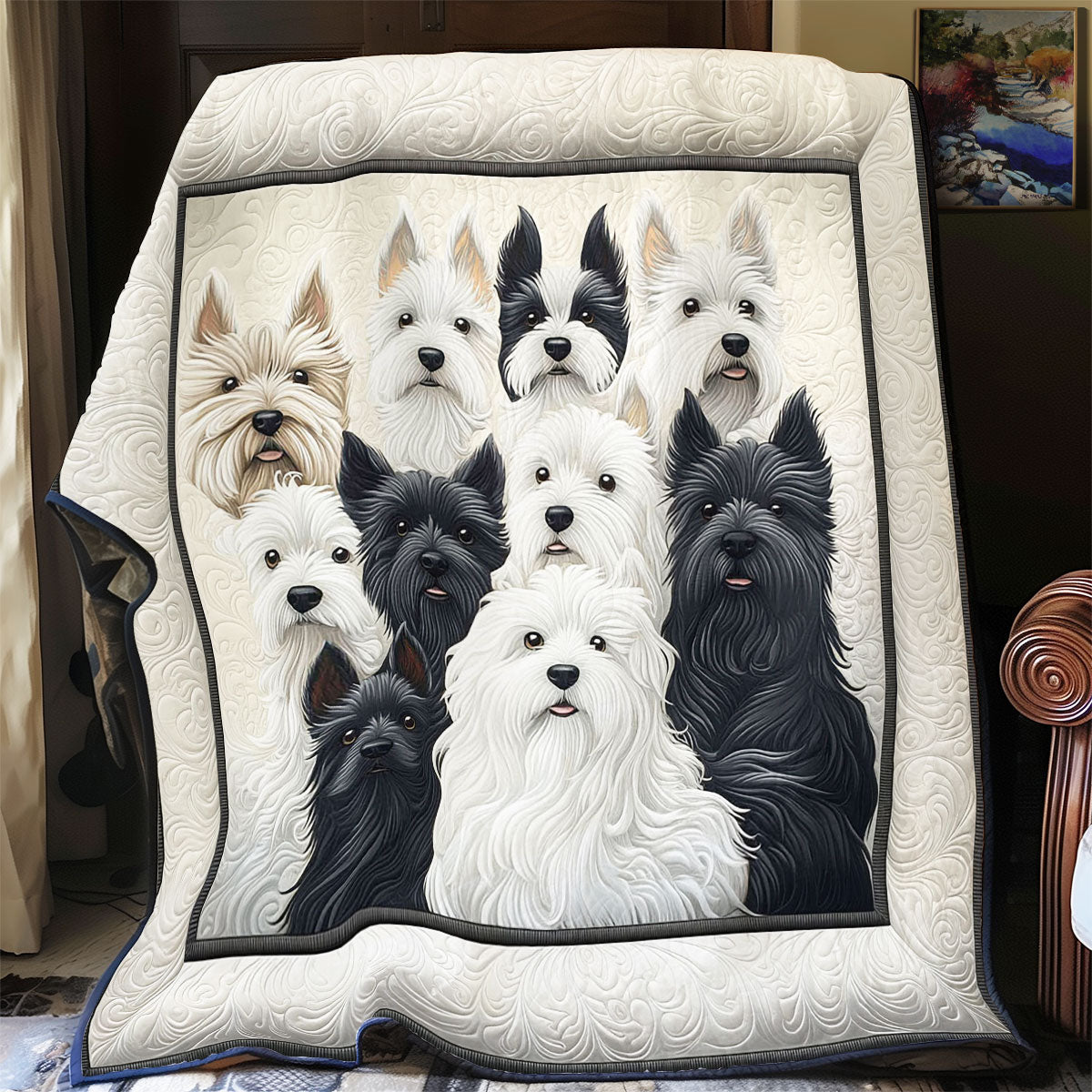 West Highland Terriers WY0801077CL Quilt