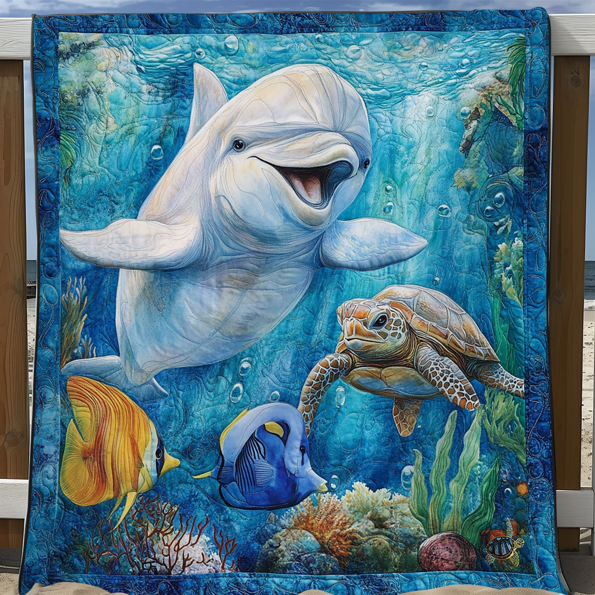 Ocean Life WY1411004CL Quilt