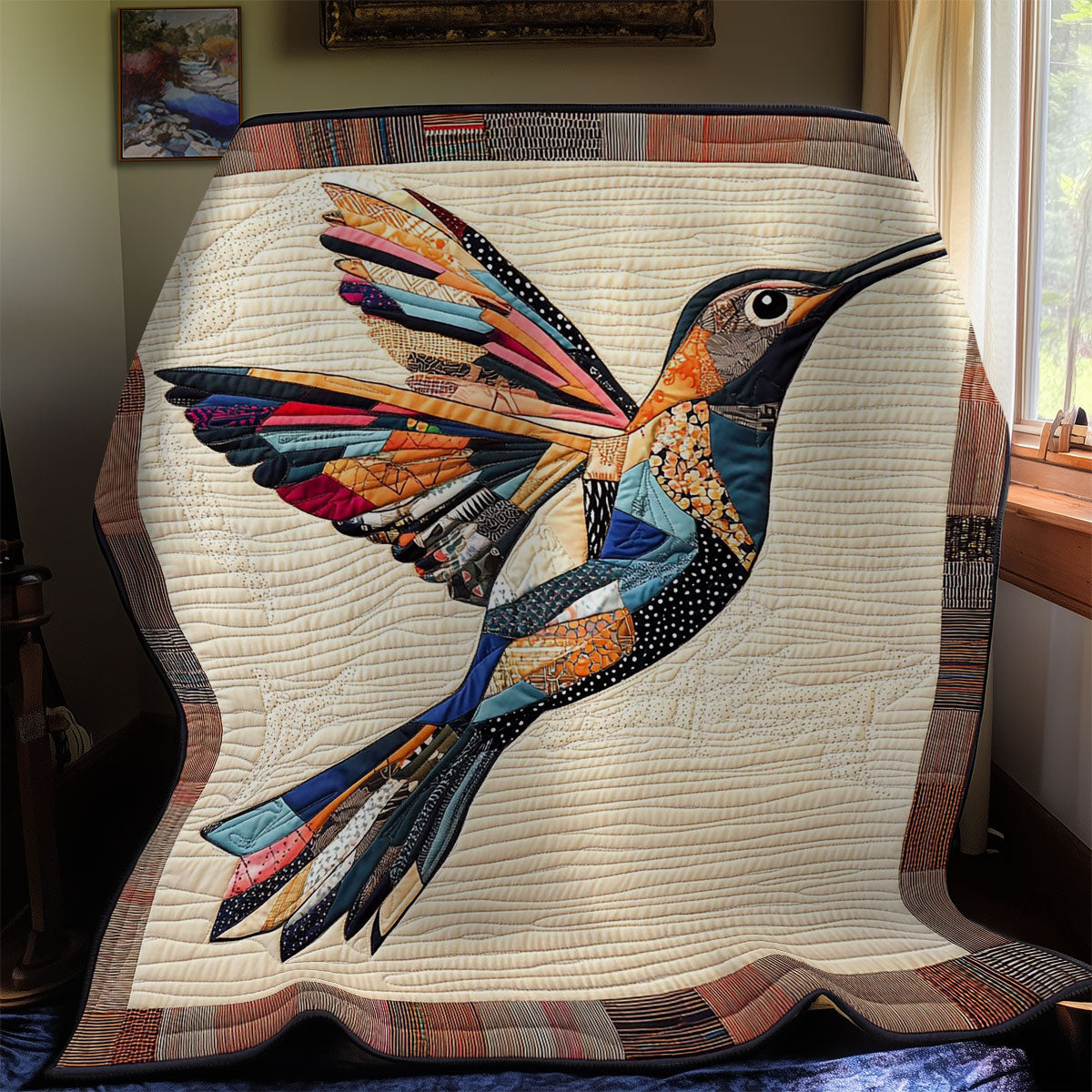 Portrait Pathwork Hummingbird WY1012042CL Quilt