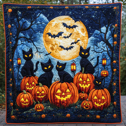 Mystic Pumpkin Cat CW2608046CL Quilt