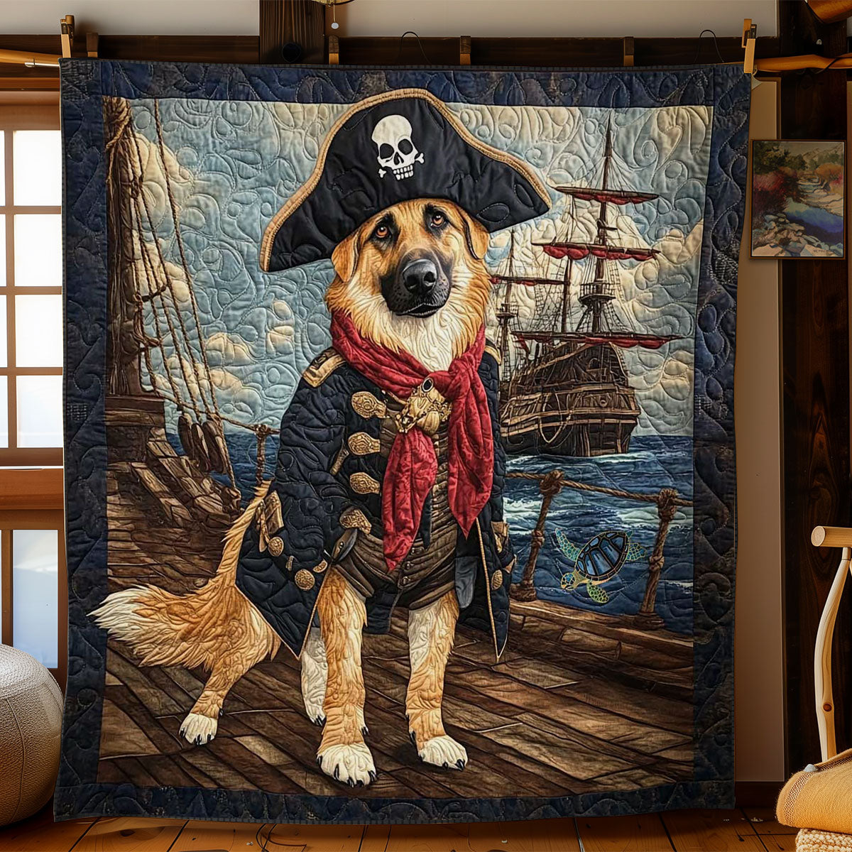 Captain German Shepherd WN0811038CL Quilt