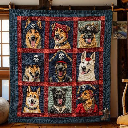 Pirate German Shepherd Crew WN0811046CL Quilt