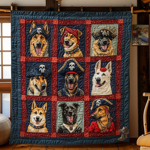 Pirate German Shepherd Crew WN0811046CL Quilt
