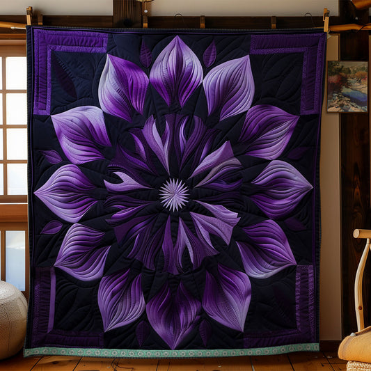 Dusky Purple Petals WN1309040CL Quilt