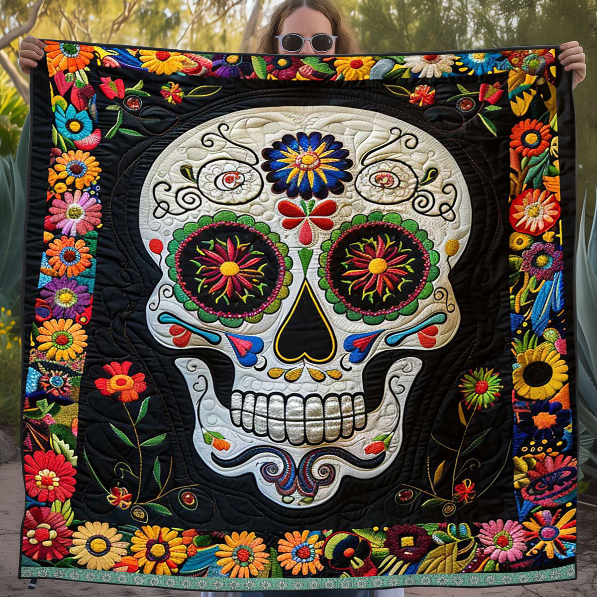 Calavera Sugar Skull WJ2009002CL Quilt