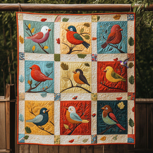 Colorful Bird WJ0810012CL Quilt