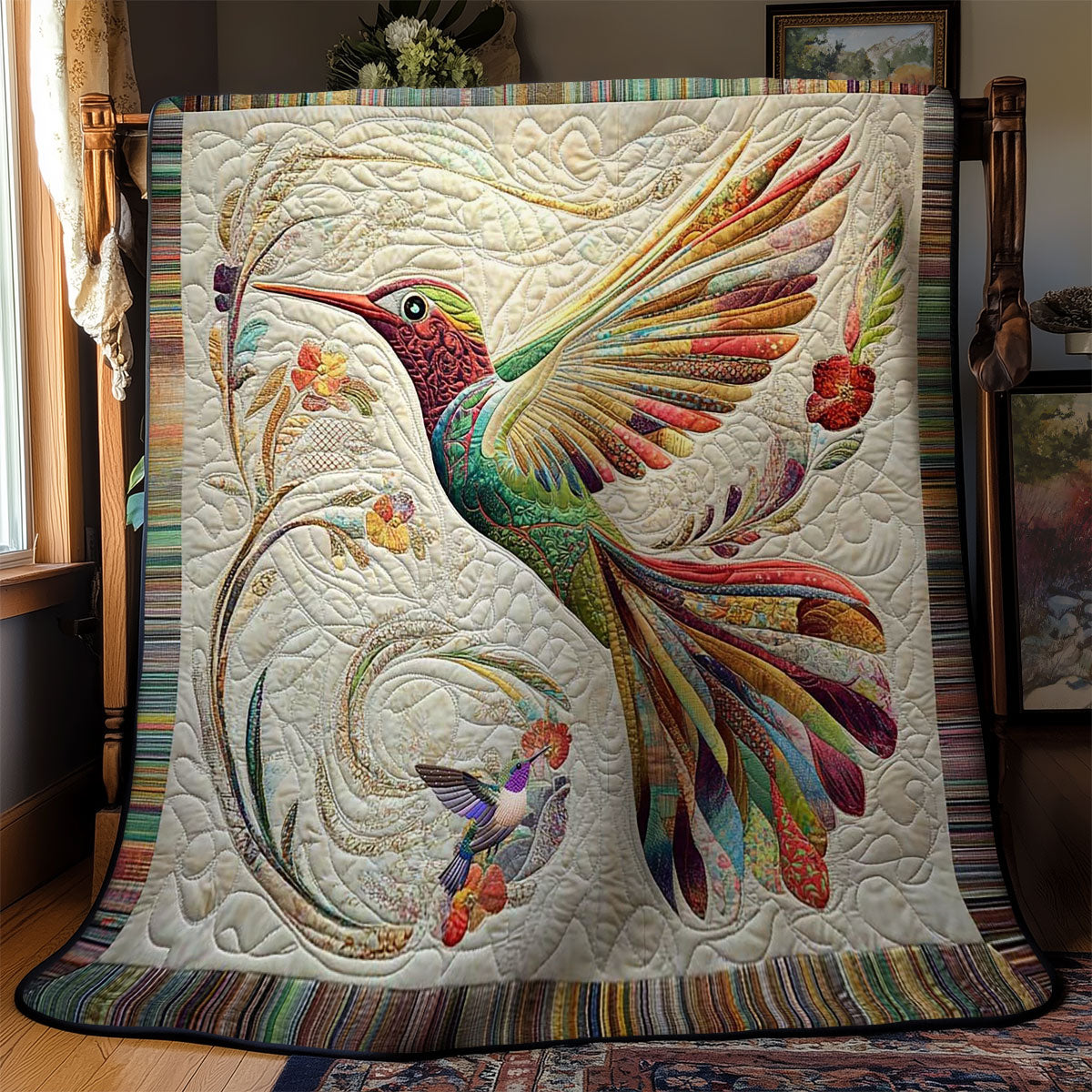 Hummingbird Feather Symphony WN1010019CL Quilt